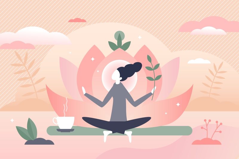 natural healing via yoga woman